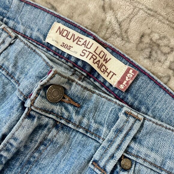 Vintage Levi’s 505 Low Straight Jeans | Women’s Size 14 - Picture 4 of 6